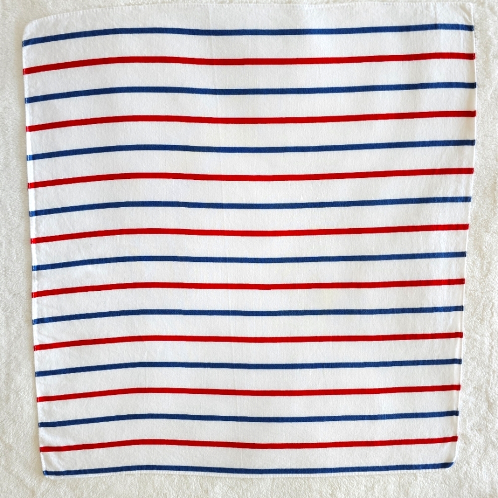 Striped Red and Blue Women's Scarf